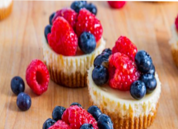 Mini Cheesecakes with Berries and Fruit