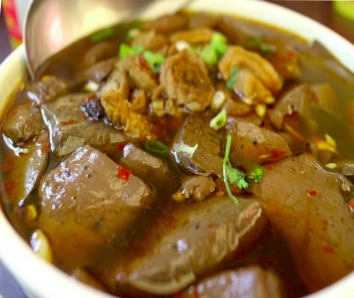 Beef Stewed with Cinnamon and Star Anise, from Vatch's Thai Cookbook