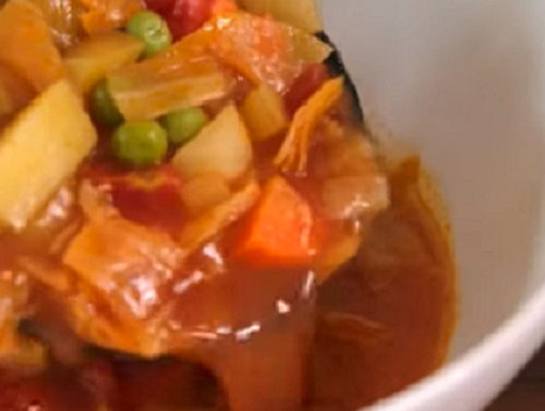 Late-Season Tomato-Vegetable Soup Recipe