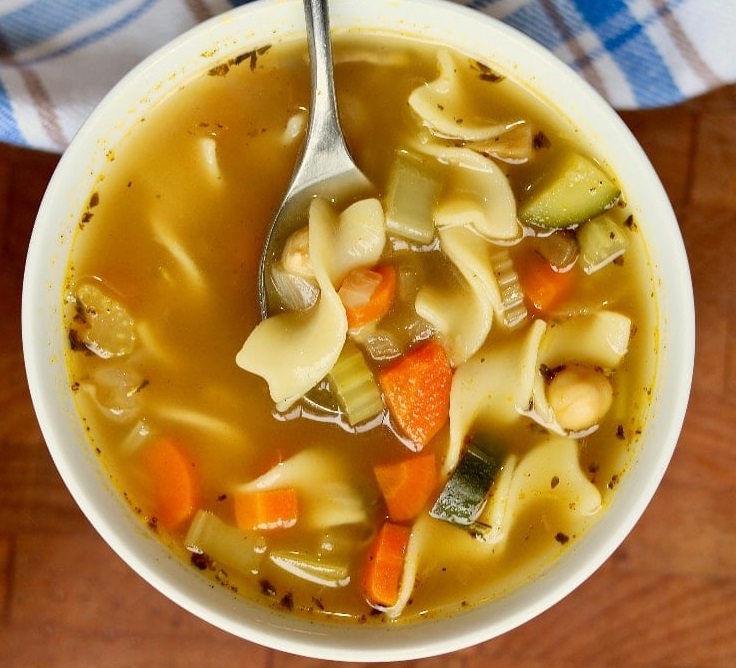 Vegan Mock Chicken Noodle Soup Recipe