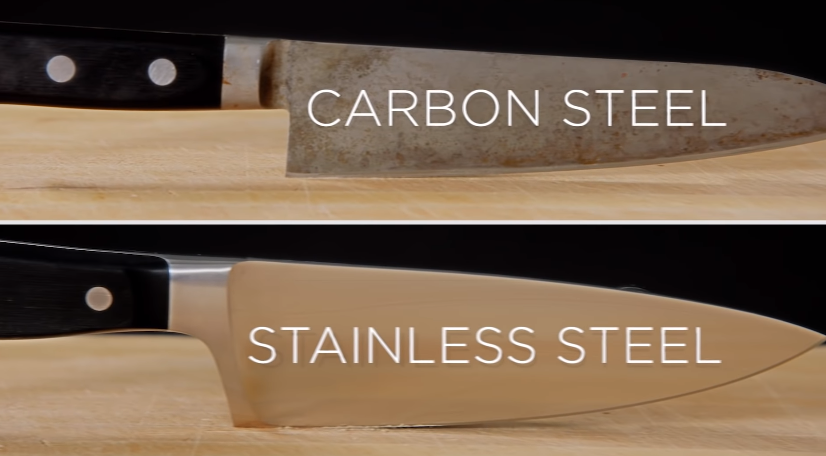 carbon steel vs. stainless steel