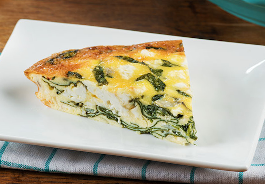 Herbed Spinach Frittata with Feta Recipe