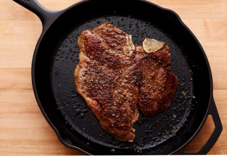 Perfectly Fine Ungrilled Steak  by Jeffrey Steingarten