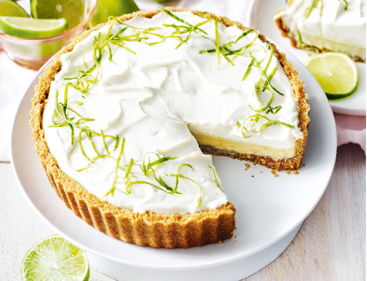 Key Lime Cheesecake Pie in Coconut-Pecan